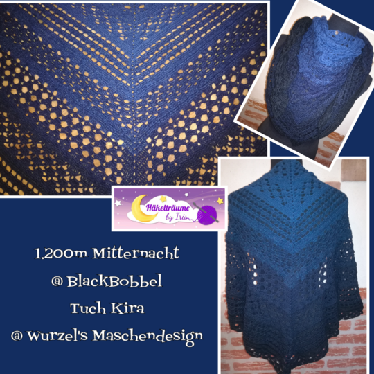 Tuch Kira häkeln Häkeltuch Dreieckstuch Schultertuch