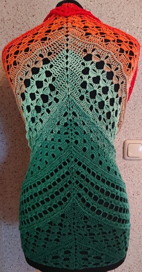 Tuch Kira häkeln Häkeltuch Dreieckstuch Schultertuch