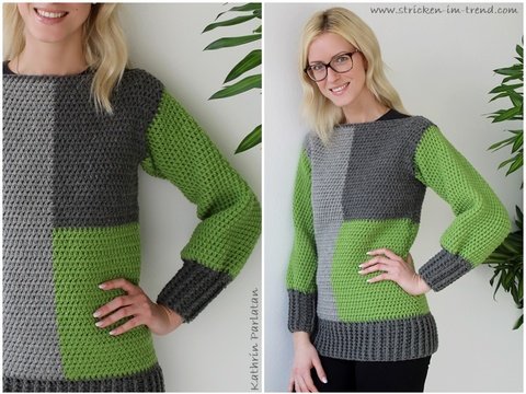 Häkelanleitung für Damenpulli | Häkelpulli BLOCKxxx #2