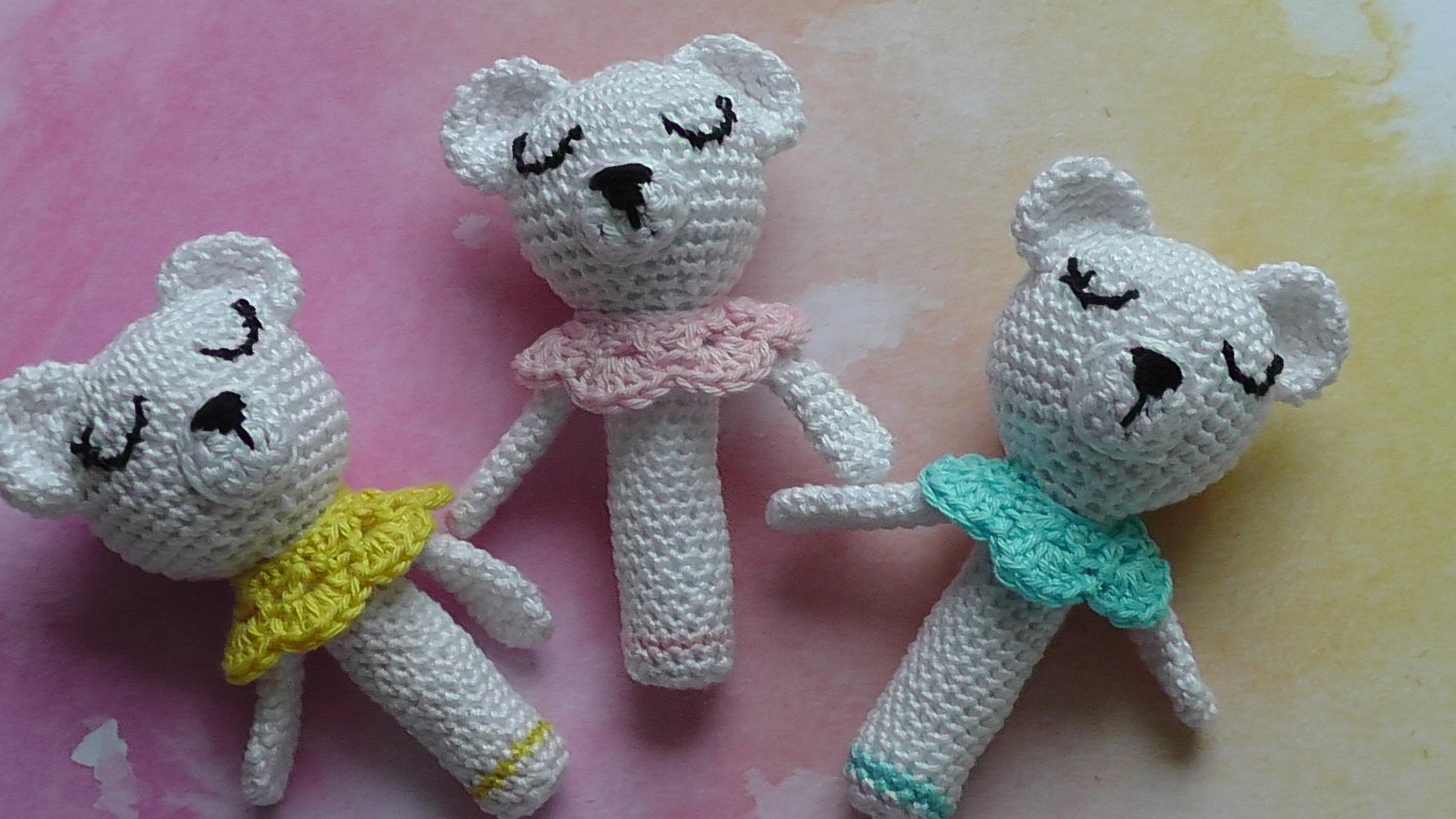 Crochet Pattern Cute polarbear Rattle Lotte - Image 3