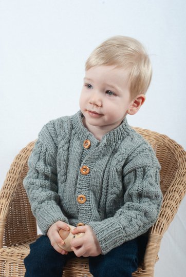 Strickanleitung Kinderjacke Martha & Matthis in den Größen 98 bis 128