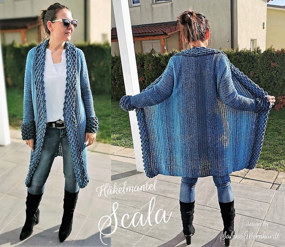 H&auml;kelmantel "SCALA" Anleitung f&uuml;r alle Gr&ouml;&szlig;en