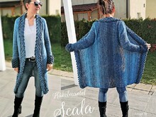 Häkelmantel "SCALA" Anleitung für alle Größen