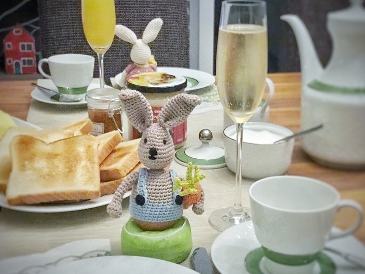 Eierwärmer Benno + Polly Hase, Häkelanleitung