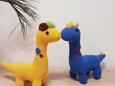 Häkeldinos Daria & Darius