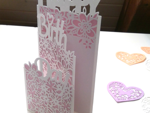 Karte Happy Birthday Plotterdatei SVG DXF