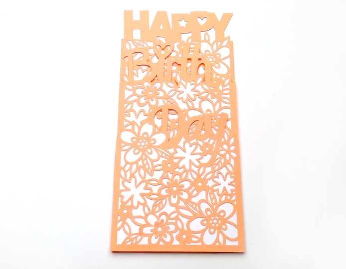 Karte Happy Birthday Plotterdatei SVG DXF