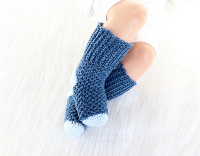 Baby & children's socks “Denim”, size: 0 m. to 4 yrs.