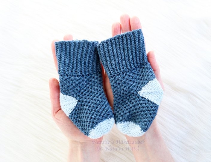 Baby & children's socks “Denim”, size: 0 m. to 4 yrs.