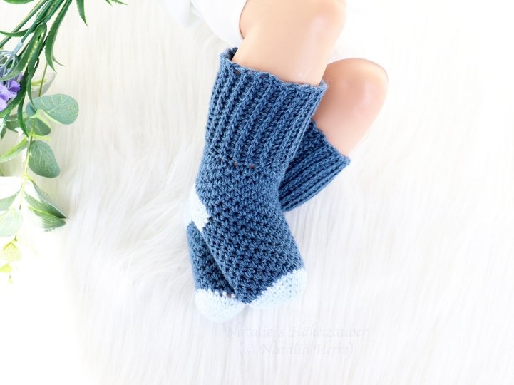 Baby & children's socks “Denim”, size: 0 m. to 4 yrs.