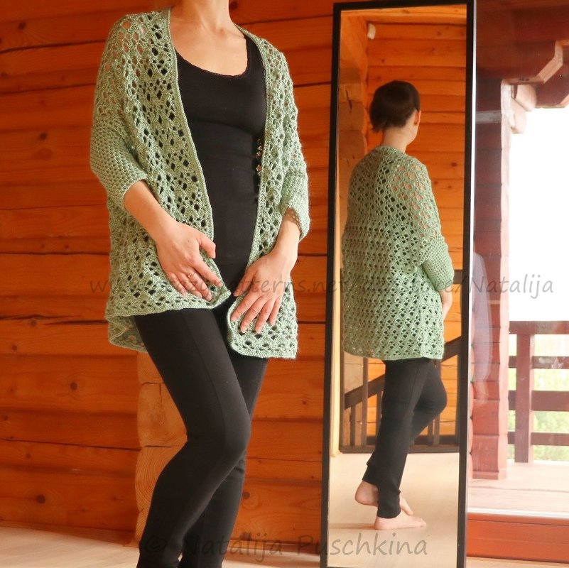 Gemütliche Jacke für Deinen Alltag - Häkelanleitung  in Größen 32-50 - Bild 2