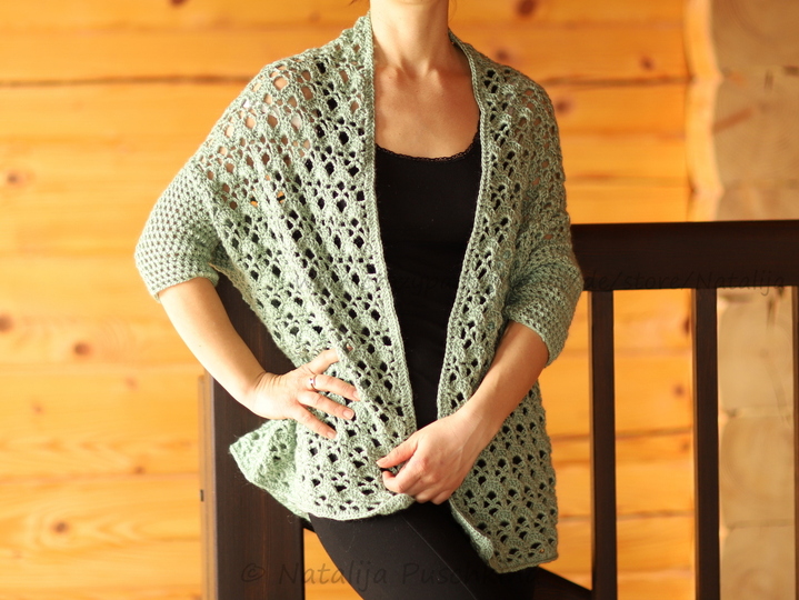 Gemütliche Jacke für Deinen Alltag - Häkelanleitung  in Größen 32-50