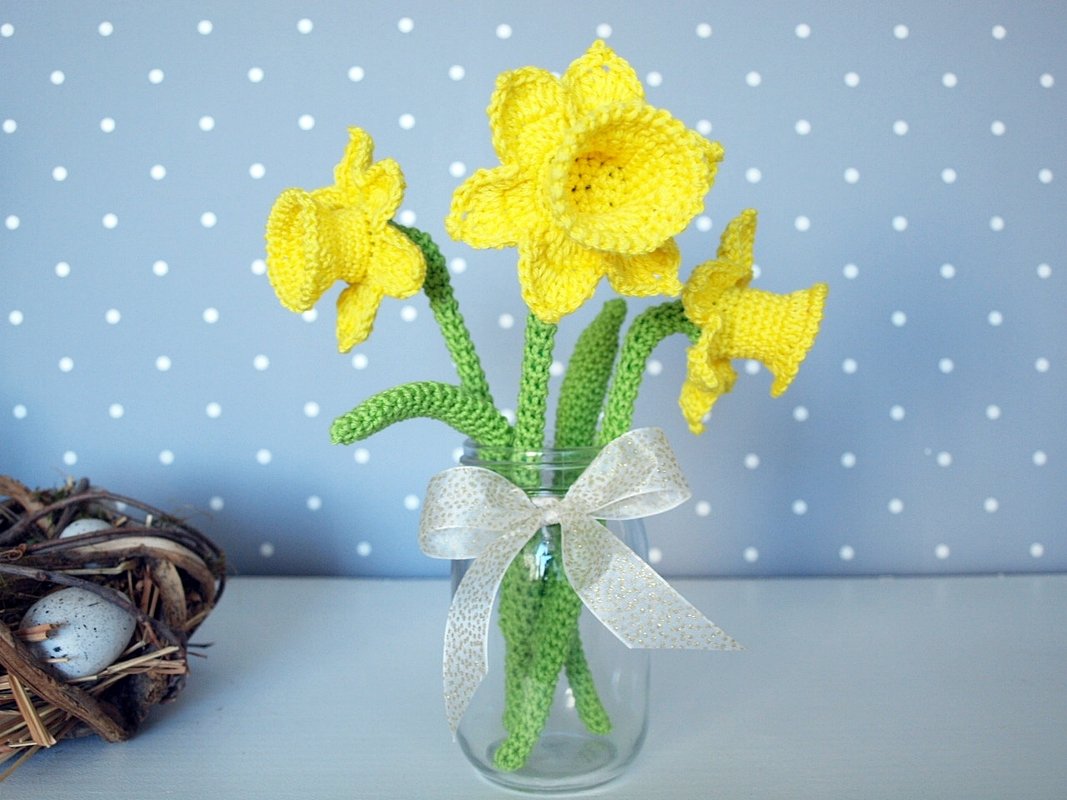 Häkelanleitung Narzisse - PDF Datei