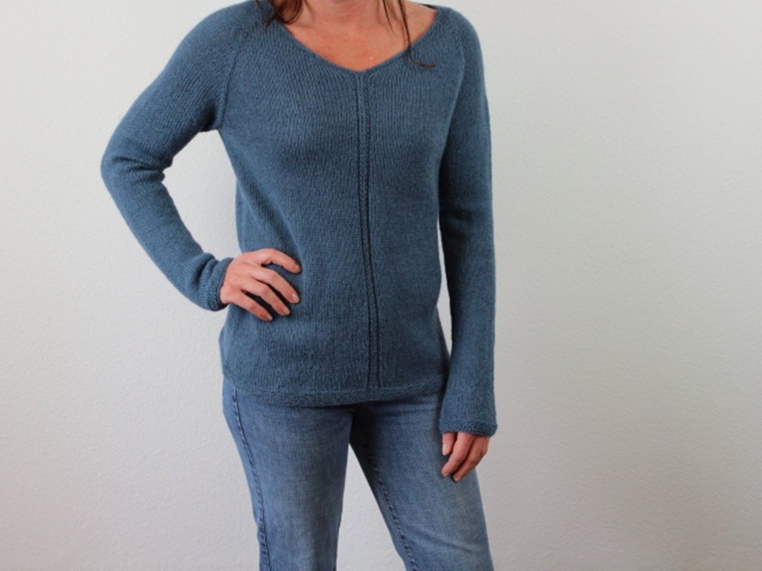 Top Down Raglan Sweater Knitting Pattern PDF - Image 11