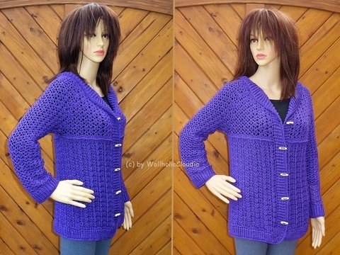 Häkelanleitung Jacke "Frühlingsluft"