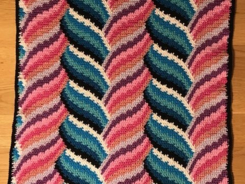 Häkelmuster Bunte Spiralen