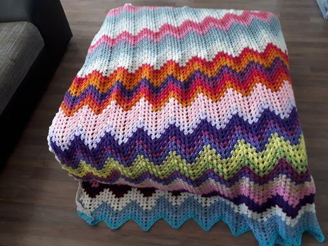 Decke " Zicke - Zacke - Hühner..."