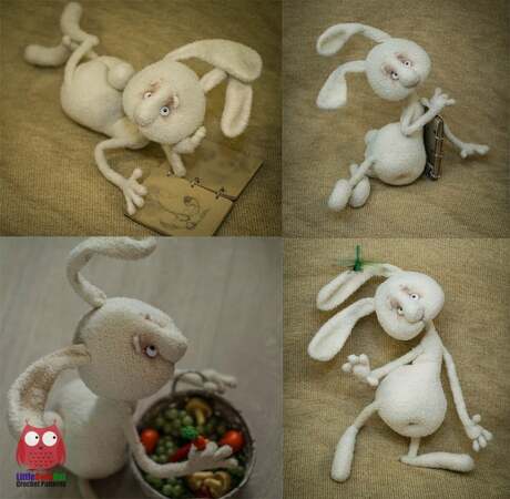 251 Crochet Pattern - Bunny Booblik - Amigurumi toy PDF file by Pertseva CP