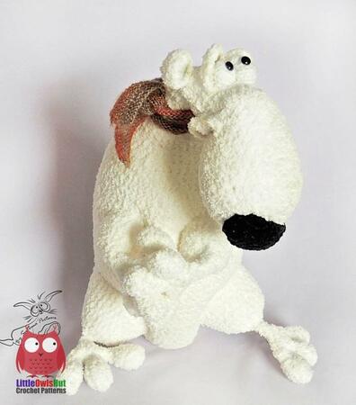 252 Crochet Pattern - Polar Bear Plombir - Amigurumi toy PDF file by Pertseva CP