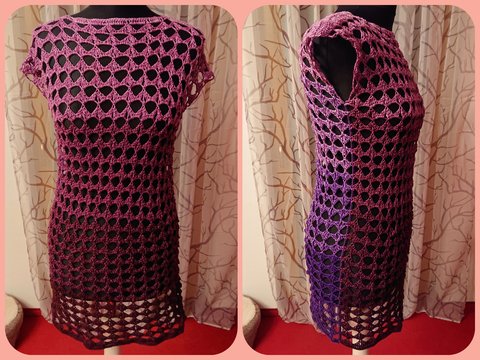 Tunika Erika häkeln Häkeltunika Häkelshirt Shirt Oberteil