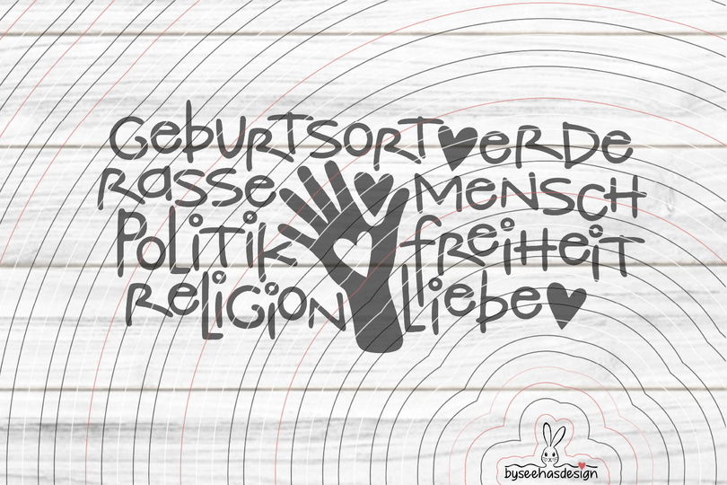 Mensch Liebe Plotterdatei SVG DXF