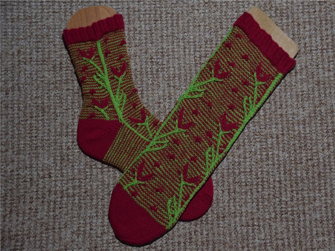 Hebemaschensocken "Florifer"