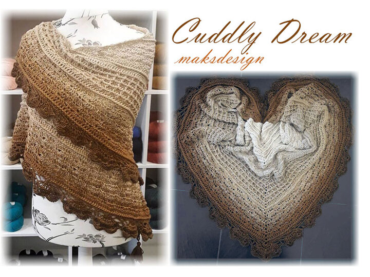 Häkelanleitung Dreieckstuch Kuscheltuch Cuddly Dream