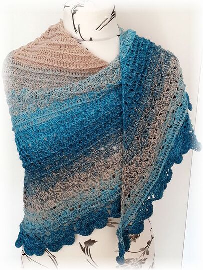 Häkelanleitung Dreieckstuch Kuscheltuch Cuddly Dream