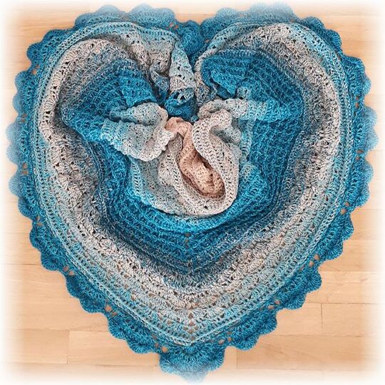 Häkelanleitung Dreieckstuch Kuscheltuch Cuddly Dream