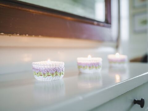 Häkelanleitung Teelicht Tulpe