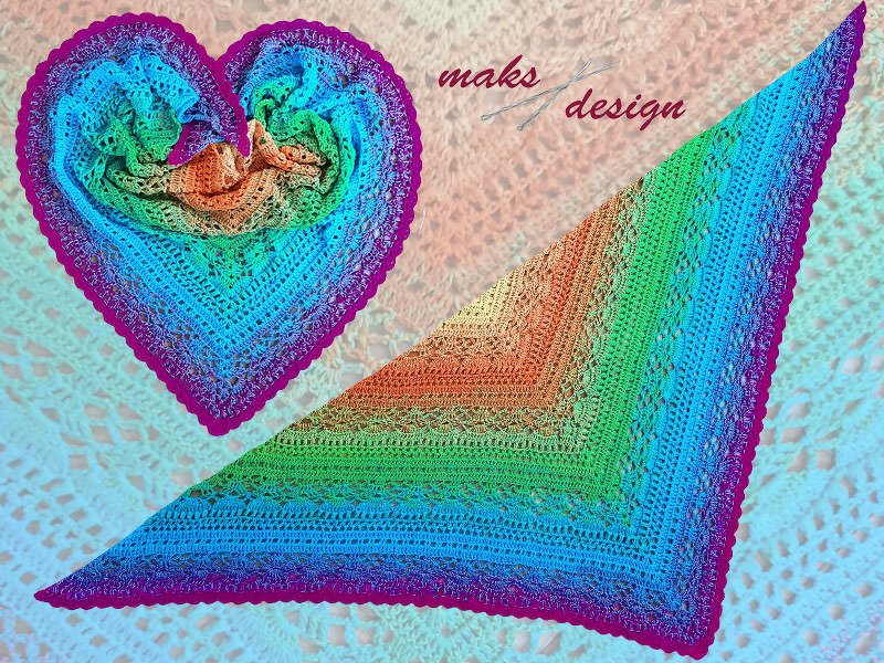 Häkelanleitung Dreieckstuch Brauttuch Briganti