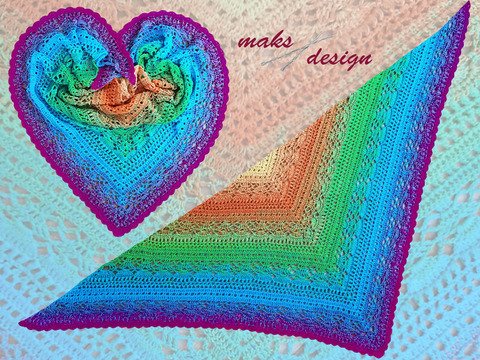 Häkelanleitung Dreieckstuch Brauttuch Briganti