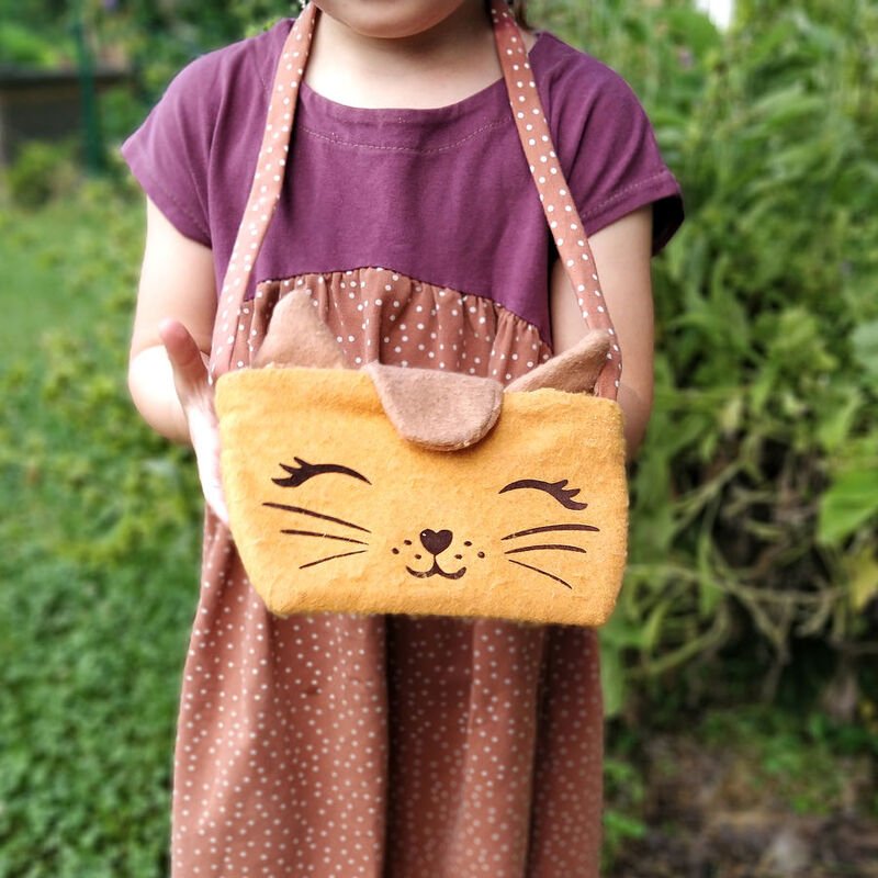Katz- & Maustasche, Kindertasche für Nähanfänger - Bild 2