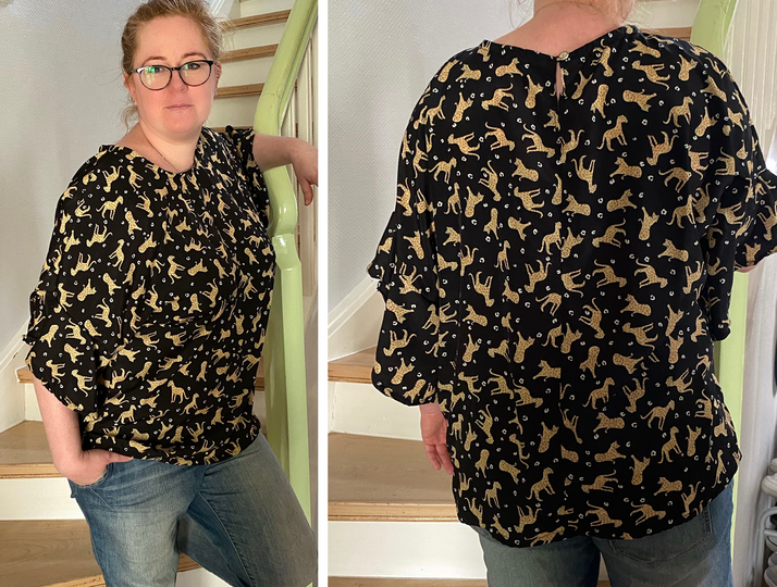 Oversize Bluse "Babet-01" - Nähanleitung + Schnittmuster in Größe 32-50