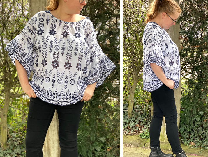 Oversize Bluse "Babet-01" - Nähanleitung + Schnittmuster in Größe 32-50