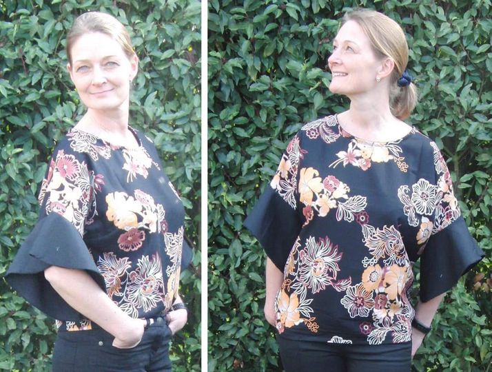 Oversize Bluse "Babet-01" - Nähanleitung + Schnittmuster in Größe 32-50