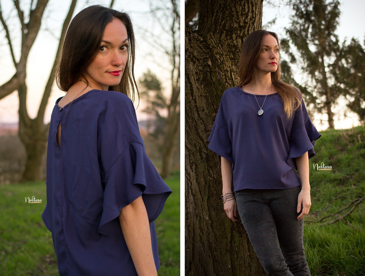 Oversize Bluse "Babet-01" - Nähanleitung + Schnittmuster in Größe 32-50