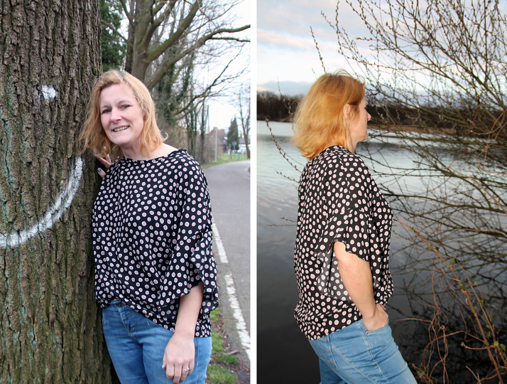 Oversize Bluse "Babet-01" - Nähanleitung + Schnittmuster in Größe 32-50