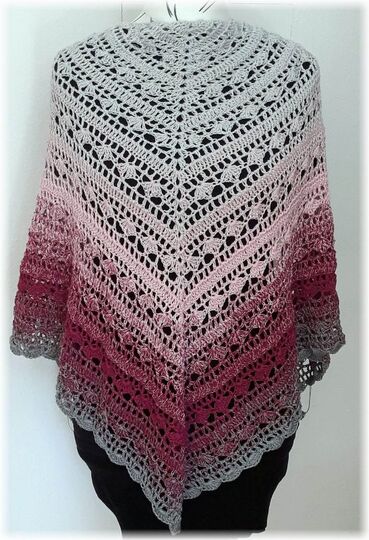 Häkelanleitung Dreieckstuch Silver Dream