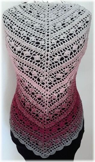 Häkelanleitung Dreieckstuch Silver Dream