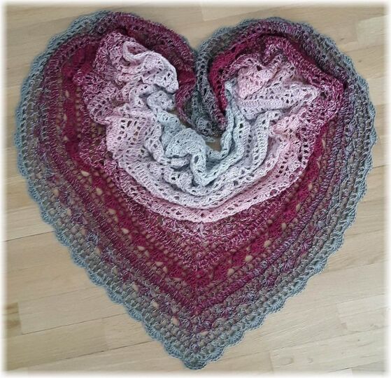 Häkelanleitung Dreieckstuch Silver Dream