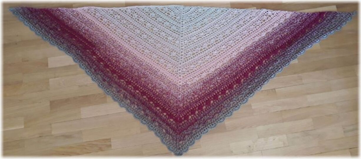 Häkelanleitung Dreieckstuch Silver Dream