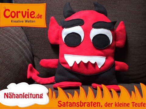 Satansbraten der kleine Teufel – Nähanleitung + Schnittmuster in 2 Größen