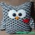 Eule mit Herz - Kissen oder Tasche