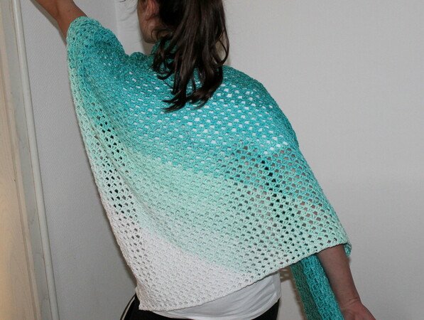 Clear Blue Sea scarf crochet pattern