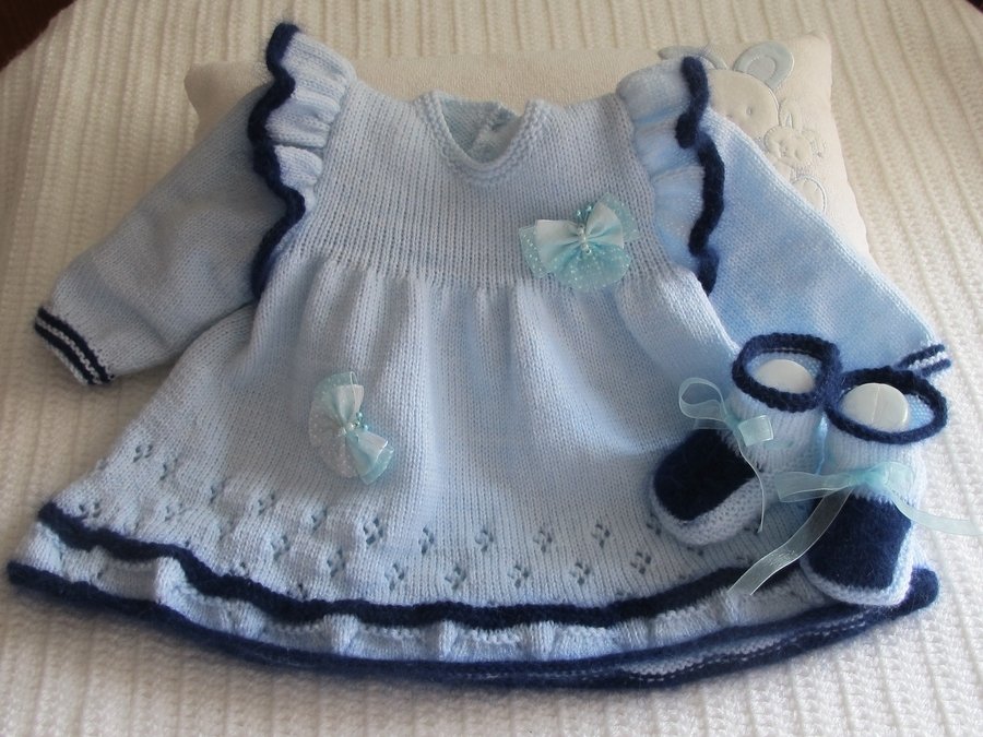 Strickanleitung Set POPPET Gr. 50 für Baby und Reborn