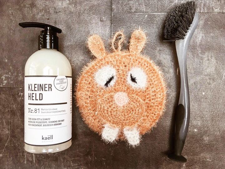 Biber Spülschwamm - Häkelanleitung