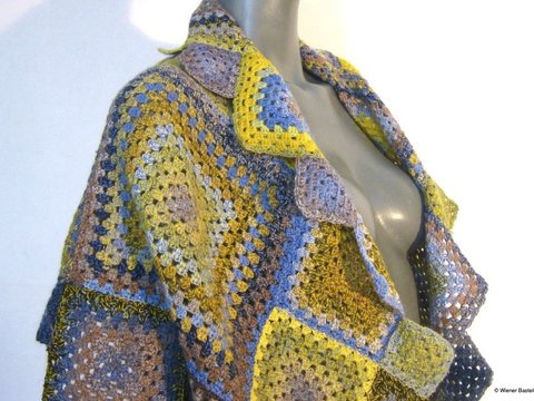 Dreieckstuch Granny Square, Stola, Tuch, Schal, Seelenwärmer