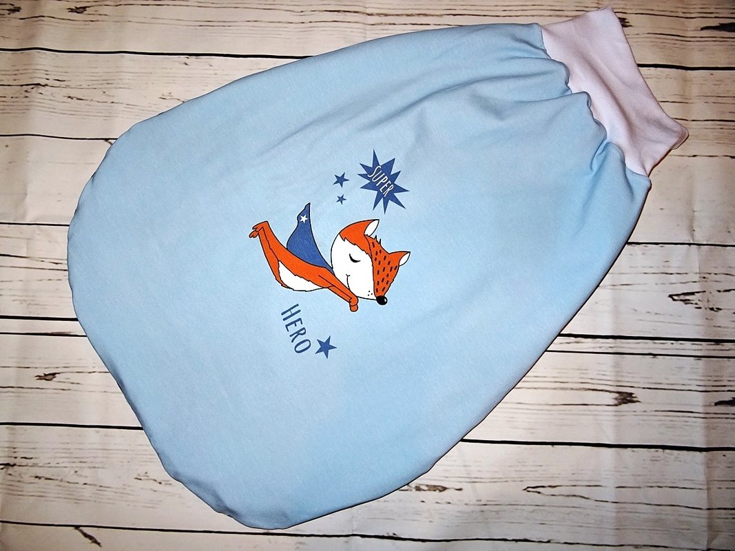 Pucksack Strampelsack Gr. 50 - 104 inkl. Schnittmuster nähen