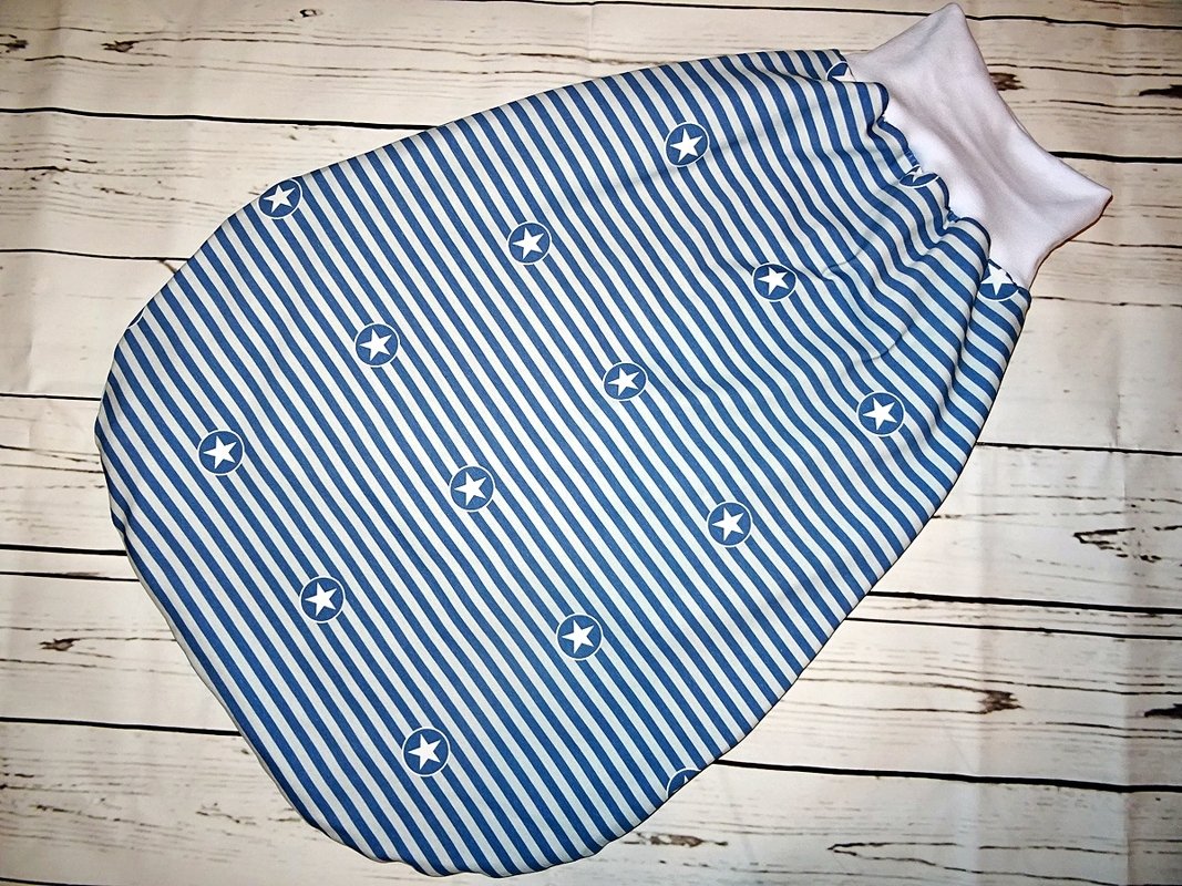 Pucksack Strampelsack Gr. 50 - 104 inkl. Schnittmuster nähen - Bild 6